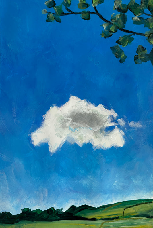 Little Fluffy Cloud: Abbotsbury (abstract painting)